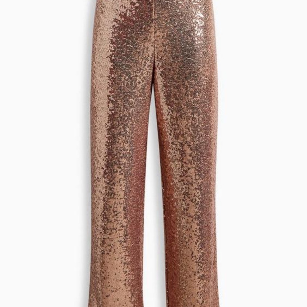 Torrid Gold sequin wide leg pants